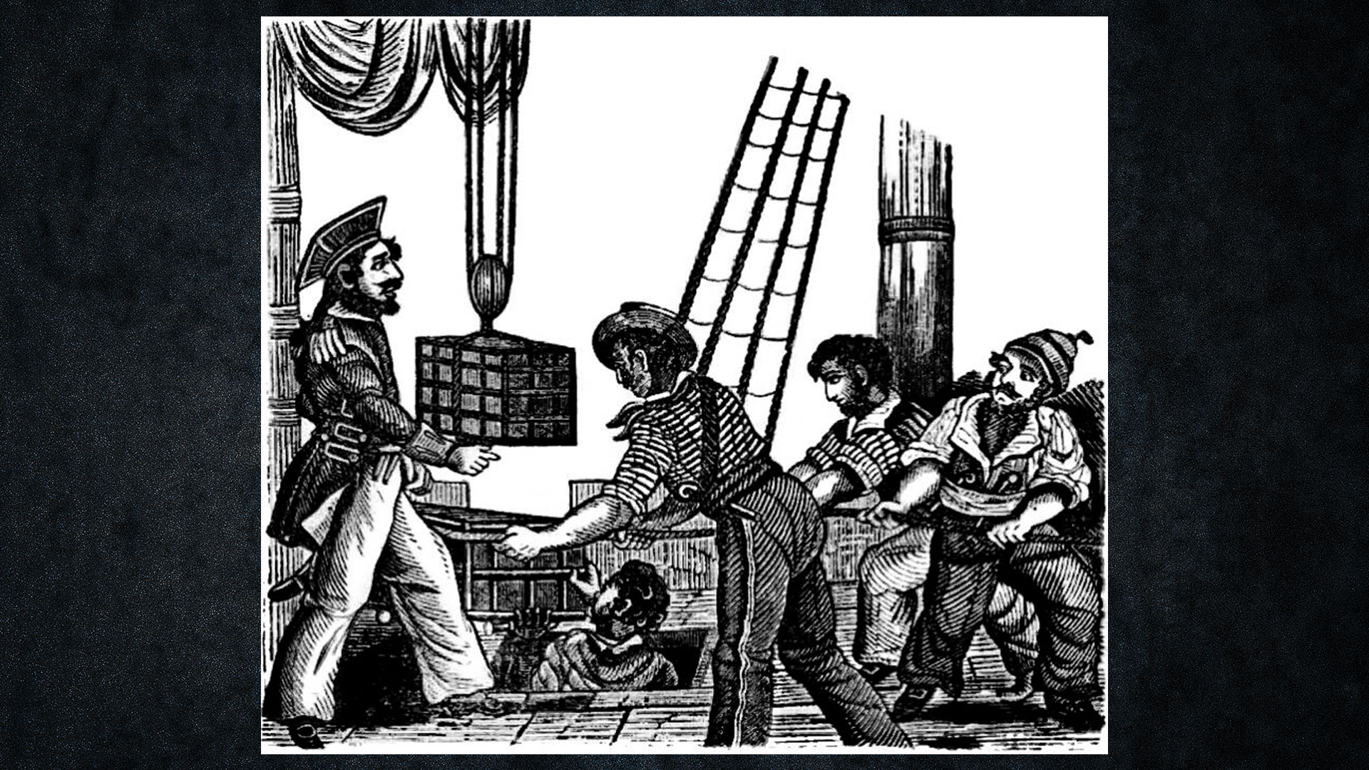 Henry Every pirate selling stolen Mughal treasure to merchants illustration by Howard Pyle