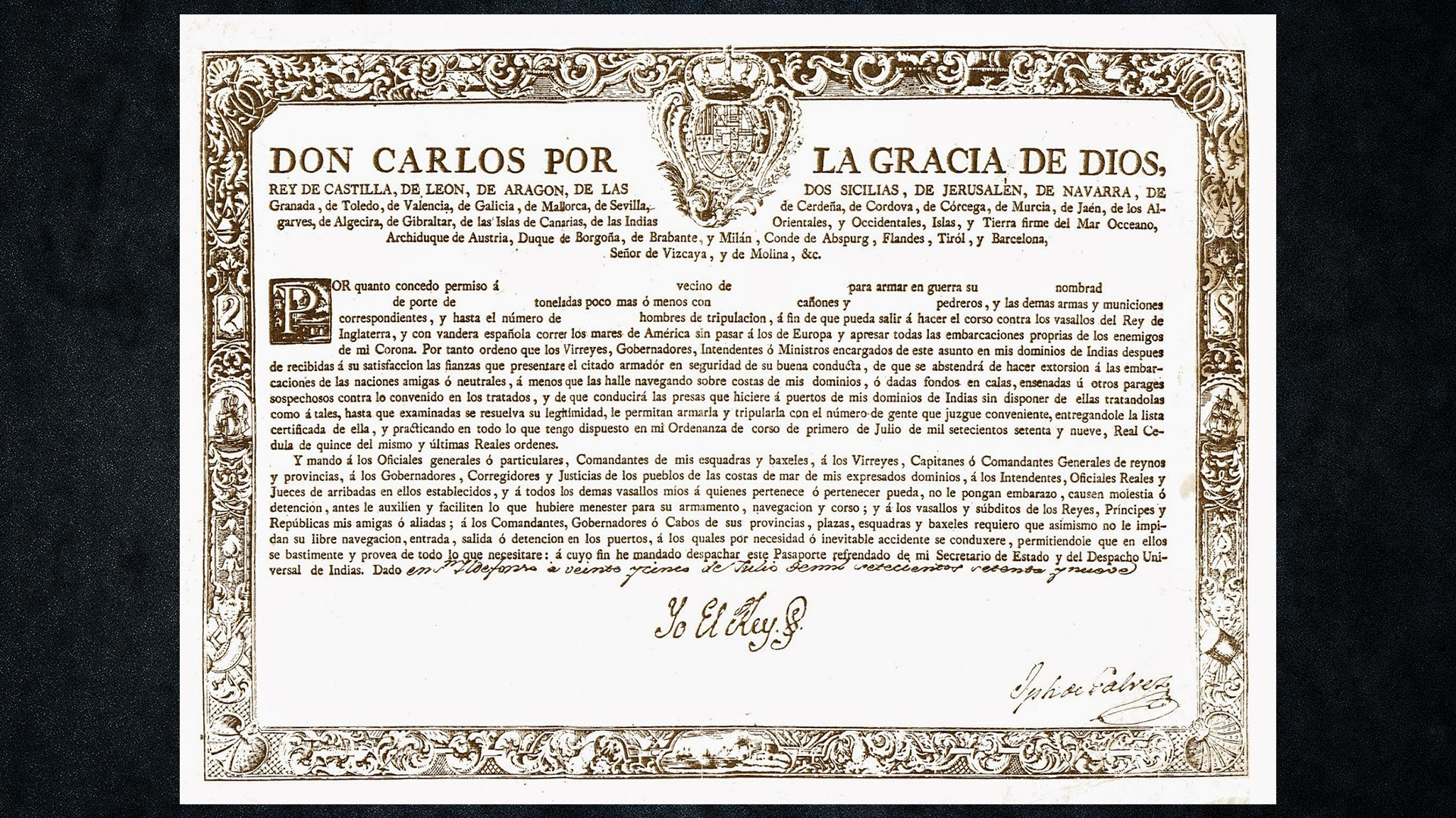 Spanish Letter of Marque